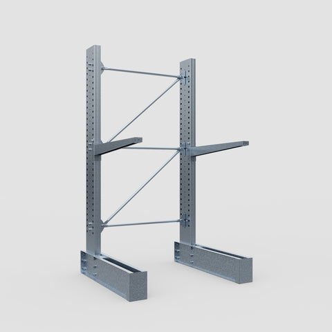 Cantilever Rack - Single Sided - Heavy Duty - Hot Dip Galvanized - Full Bay - Height 3048mm