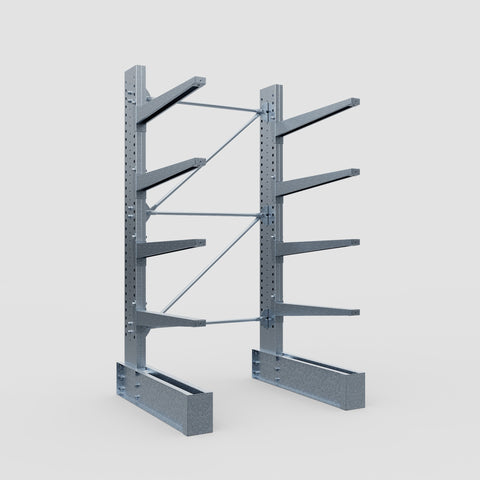 Cantilever Rack - Single Sided - Heavy Duty - Hot Dip Galvanized - Full Bay - Height 3048mm