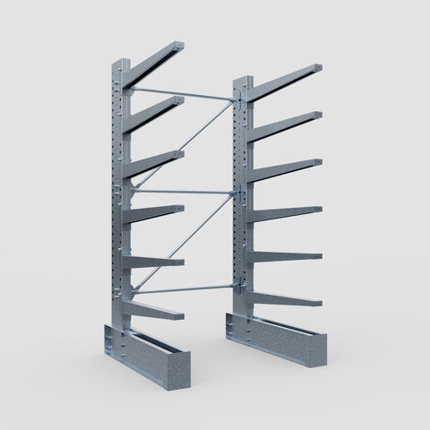 Cantilever Rack - Single Sided - Super Heavy Duty - Hot Dip Galvanized - Full Bay - Height 4267mm