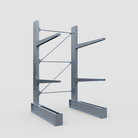 Cantilever Rack - Single Sided - Heavy Duty - Hot Dip Galvanized - Full Bay - Height 3048mm