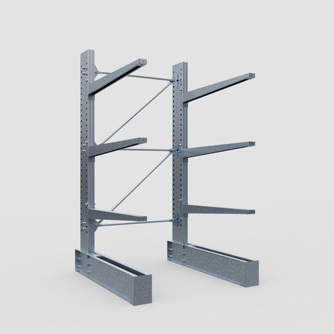 Cantilever Rack - Single Sided - Heavy Duty - Hot Dip Galvanized - Full Bay - Height 3048mm