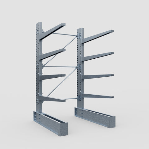 Cantilever Rack - Single Sided - Ultra Heavy Duty - Hot Dip Galvanized - Full Bay - Height 4267mm