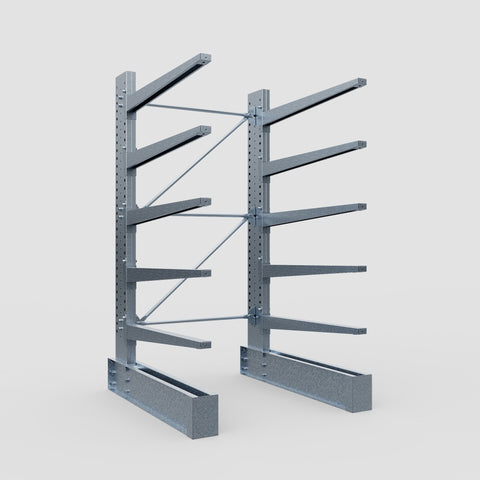 Cantilever Rack - Single Sided - Ultra Heavy Duty - Hot Dip Galvanized - Full Bay - Height 4267mm