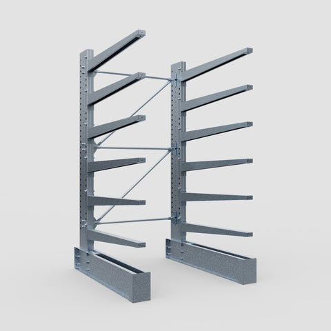Cantilever Rack - Single Sided - Super Heavy Duty - Hot Dip Galvanized - Full Bay - Height 4267mm
