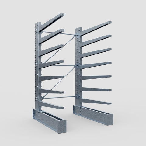 Cantilever Rack - Single Sided - Super Heavy Duty - Hot Dip Galvanized - Full Bay - Height 4267mm