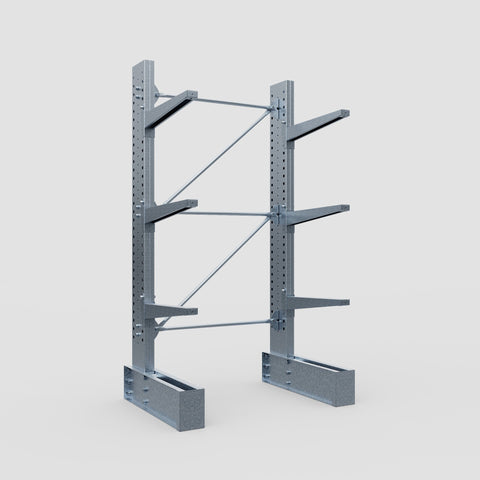 Cantilever Rack - Single Sided - Ultra Heavy Duty - Hot Dip Galvanized - Full Bay - Height 4267mm
