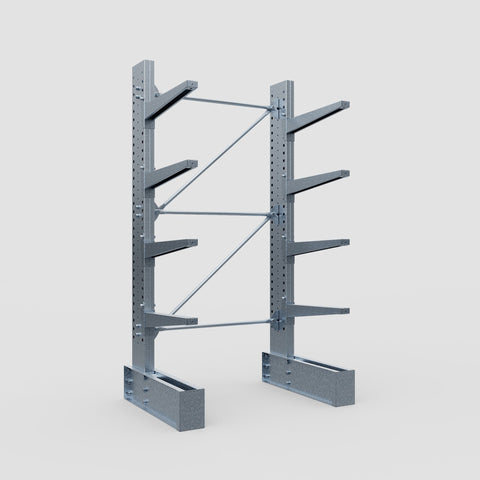 Cantilever Rack - Single Sided - Super Heavy Duty - Hot Dip Galvanized - Full Bay - Height 4267mm