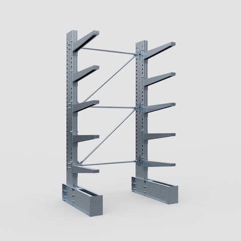 Cantilever Rack - Single Sided - Super Heavy Duty - Hot Dip Galvanized - Full Bay - Height 4267mm