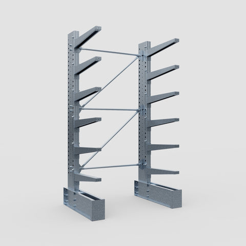 Cantilever Rack - Single Sided - Super Heavy Duty - Hot Dip Galvanized - Full Bay - Height 4267mm