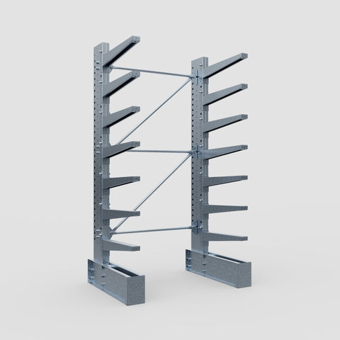 Cantilever Rack - Single Sided - Super Heavy Duty - Hot Dip Galvanized - Full Bay - Height 4267mm
