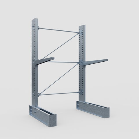 Cantilever Rack - Single Sided - Heavy Duty - Hot Dip Galvanized - Full Bay - Height 3048mm