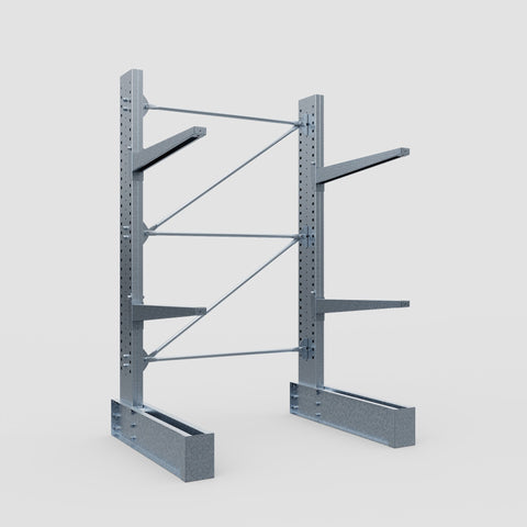 Cantilever Rack - Single Sided - Ultra Heavy Duty - Hot Dip Galvanized - Full Bay - Height 4267mm