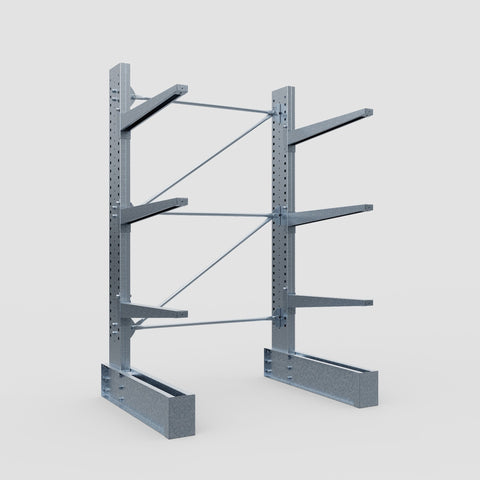 Cantilever Rack - Single Sided - Ultra Heavy Duty - Hot Dip Galvanized - Full Bay - Height 4267mm