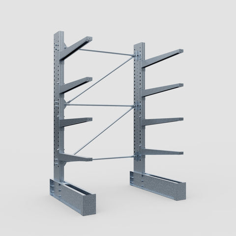 Cantilever Rack - Single Sided - Ultra Heavy Duty - Hot Dip Galvanized - Full Bay - Height 4267mm
