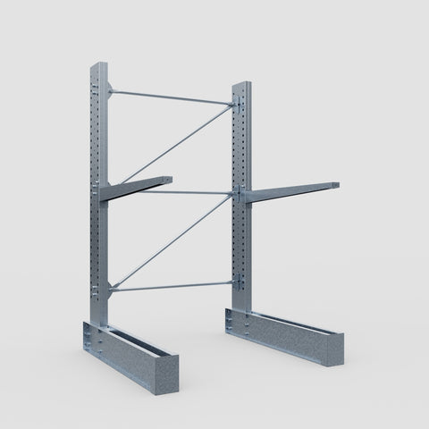 Cantilever Rack - Single Sided - Heavy Duty - Hot Dip Galvanized - Full Bay - Height 3048mm