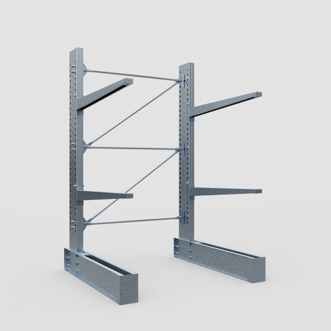 Cantilever Rack - Single Sided - Heavy Duty - Hot Dip Galvanized - Full Bay - Height 3048mm