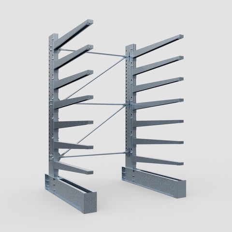 Cantilever Rack - Single Sided - Ultra Heavy Duty - Hot Dip Galvanized - Full Bay - Height 4267mm