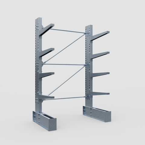 Cantilever Rack - Single Sided - Heavy Duty - Hot Dip Galvanized - Full Bay - Height 3048mm