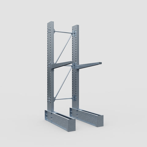 Cantilever Rack - Single Sided - Heavy Duty - Hot Dip Galvanized - Full Bay - Height 3048mm