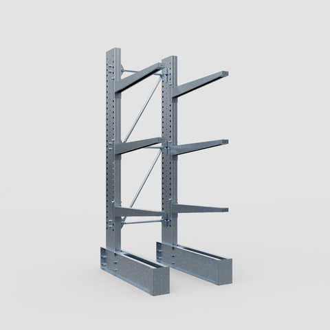 Cantilever Rack - Single Sided - Heavy Duty - Hot Dip Galvanized - Full Bay - Height 3048mm