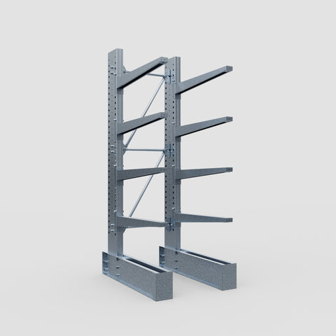 Cantilever Rack - Single Sided - Heavy Duty - Hot Dip Galvanized - Full Bay - Height 3048mm