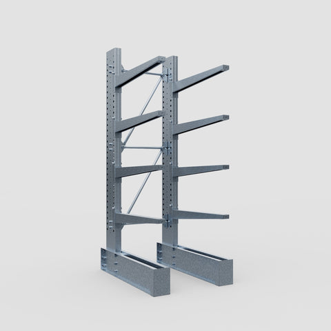 Cantilever Rack - Single Sided - Ultra Heavy Duty - Hot Dip Galvanized - Full Bay - Height 4267mm