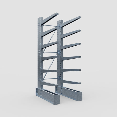 Cantilever Rack - Single Sided - Ultra Heavy Duty - Hot Dip Galvanized - Full Bay - Height 4267mm
