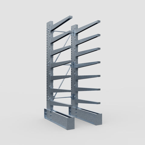 Cantilever Rack - Single Sided - Heavy Duty - Hot Dip Galvanized - Full Bay - Height 3048mm