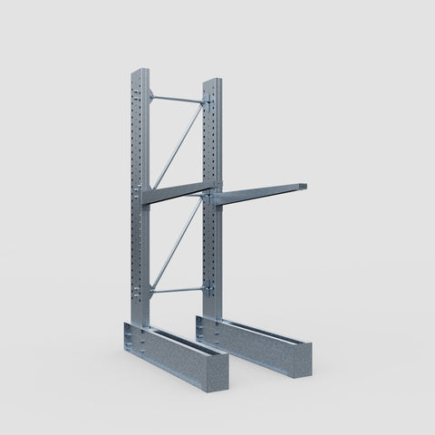 Cantilever Rack - Single Sided - Heavy Duty - Hot Dip Galvanized - Full Bay - Height 3048mm