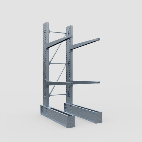 Cantilever Rack - Single Sided - Heavy Duty - Hot Dip Galvanized - Full Bay - Height 3048mm