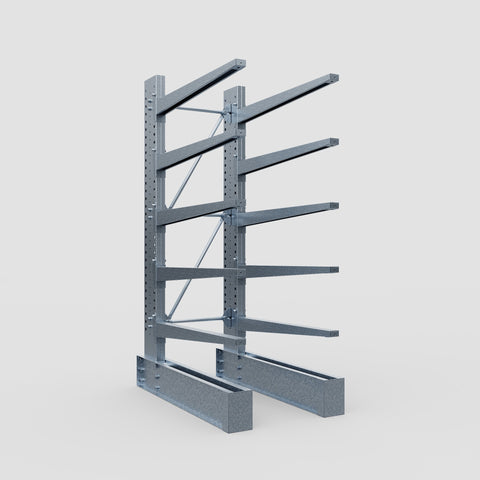 Cantilever Rack - Single Sided - Heavy Duty - Hot Dip Galvanized - Full Bay - Height 3048mm