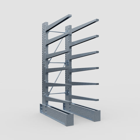 Cantilever Rack - Single Sided - Heavy Duty - Hot Dip Galvanized - Full Bay - Height 3048mm