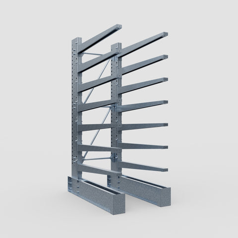 Cantilever Rack - Single Sided - Heavy Duty - Hot Dip Galvanized - Full Bay - Height 3048mm