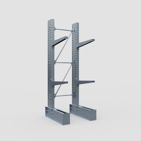 Cantilever Rack - Single Sided - Heavy Duty - Hot Dip Galvanized - Full Bay - Height 3048mm