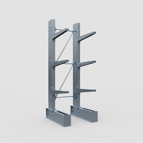 Cantilever Rack - Single Sided - Super Heavy Duty - Hot Dip Galvanized - Full Bay - Height 4267mm