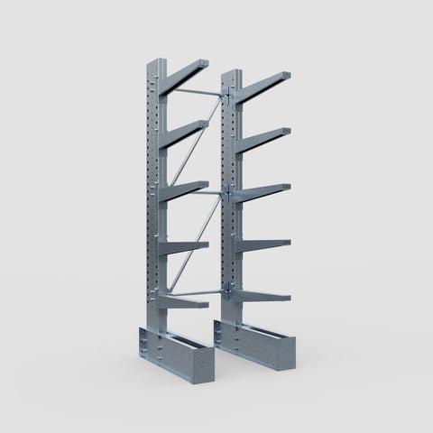 Cantilever Rack - Single Sided - Super Heavy Duty - Hot Dip Galvanized - Full Bay - Height 4267mm