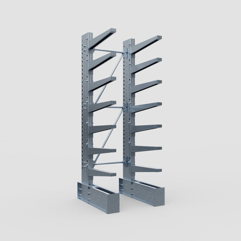 Cantilever Rack - Single Sided - Super Heavy Duty - Hot Dip Galvanized - Full Bay - Height 4267mm