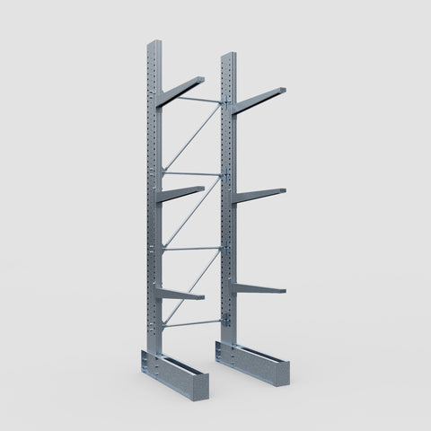 Cantilever Rack - Single Sided - Super Heavy Duty - Hot Dip Galvanized - Full Bay - Height 4877mm
