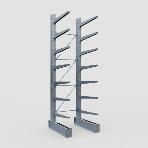 Cantilever Rack - Single Sided - Heavy Duty - Hot Dip Galvanized - Full Bay - Height 4572mm