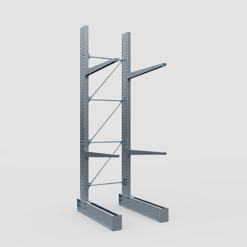 Cantilever Rack - Single Sided - Ultra Heavy Duty - Hot Dip Galvanized - Full Bay - Height 4877mm