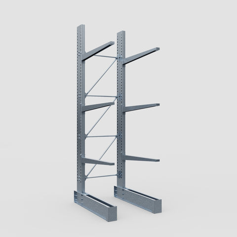 Cantilever Rack - Single Sided - Ultra Heavy Duty - Hot Dip Galvanized - Full Bay - Height 4877mm