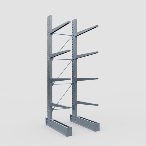 Cantilever Rack - Single Sided - Heavy Duty - Hot Dip Galvanized - Full Bay - Height 4572mm