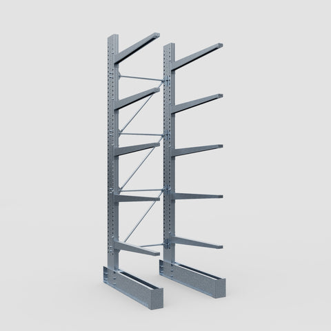 Cantilever Rack - Single Sided - Heavy Duty - Hot Dip Galvanized - Full Bay - Height 4572mm