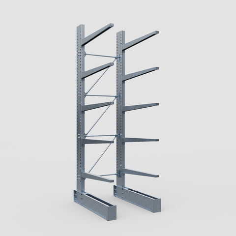 Cantilever Rack - Single Sided - Super Heavy Duty - Hot Dip Galvanized - Full Bay - Height 4877mm