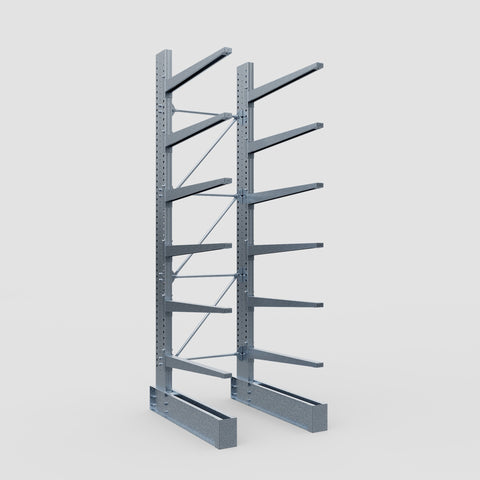 Cantilever Rack - Single Sided - Heavy Duty - Hot Dip Galvanized - Full Bay - Height 4572mm