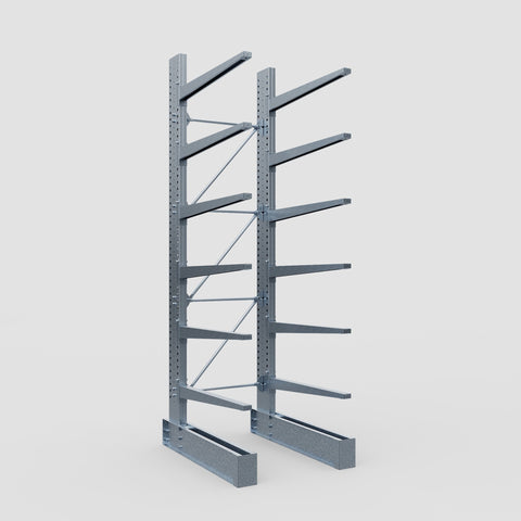 Cantilever Rack - Single Sided - Super Heavy Duty - Hot Dip Galvanized - Full Bay - Height 4877mm