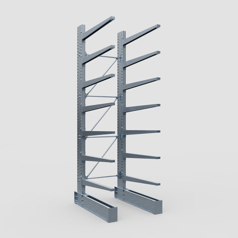 Cantilever Rack - Single Sided - Heavy Duty - Hot Dip Galvanized - Full Bay - Height 4572mm