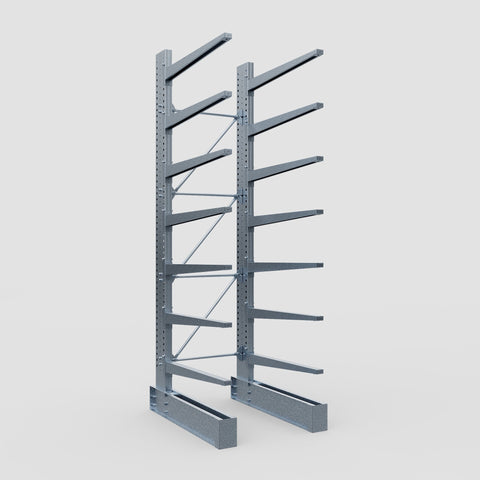 Cantilever Rack - Single Sided - Ultra Heavy Duty - Hot Dip Galvanized - Full Bay - Height 4877mm