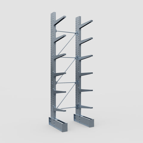 Cantilever Rack - Single Sided - Heavy Duty - Hot Dip Galvanized - Full Bay - Height 4572mm