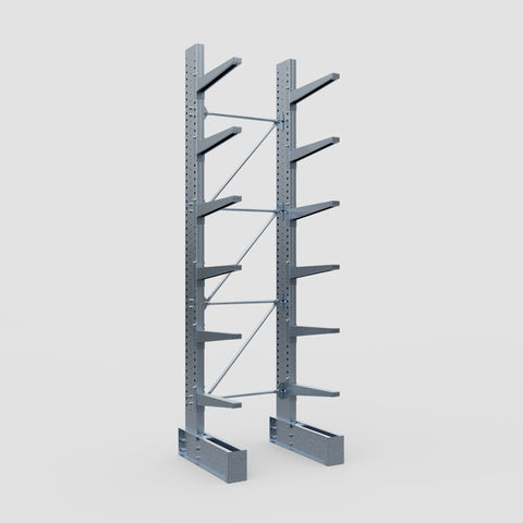Cantilever Rack - Single Sided - Ultra Heavy Duty - Hot Dip Galvanized - Full Bay - Height 4877mm